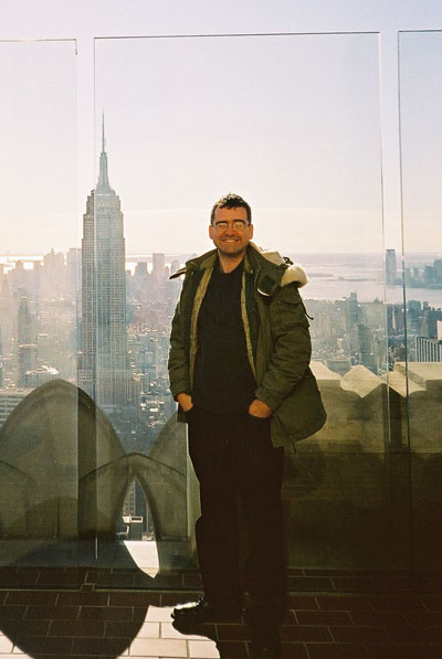 On 'Top Of The Rock' at the Rockefeller Centre - that's the Empire State Building!